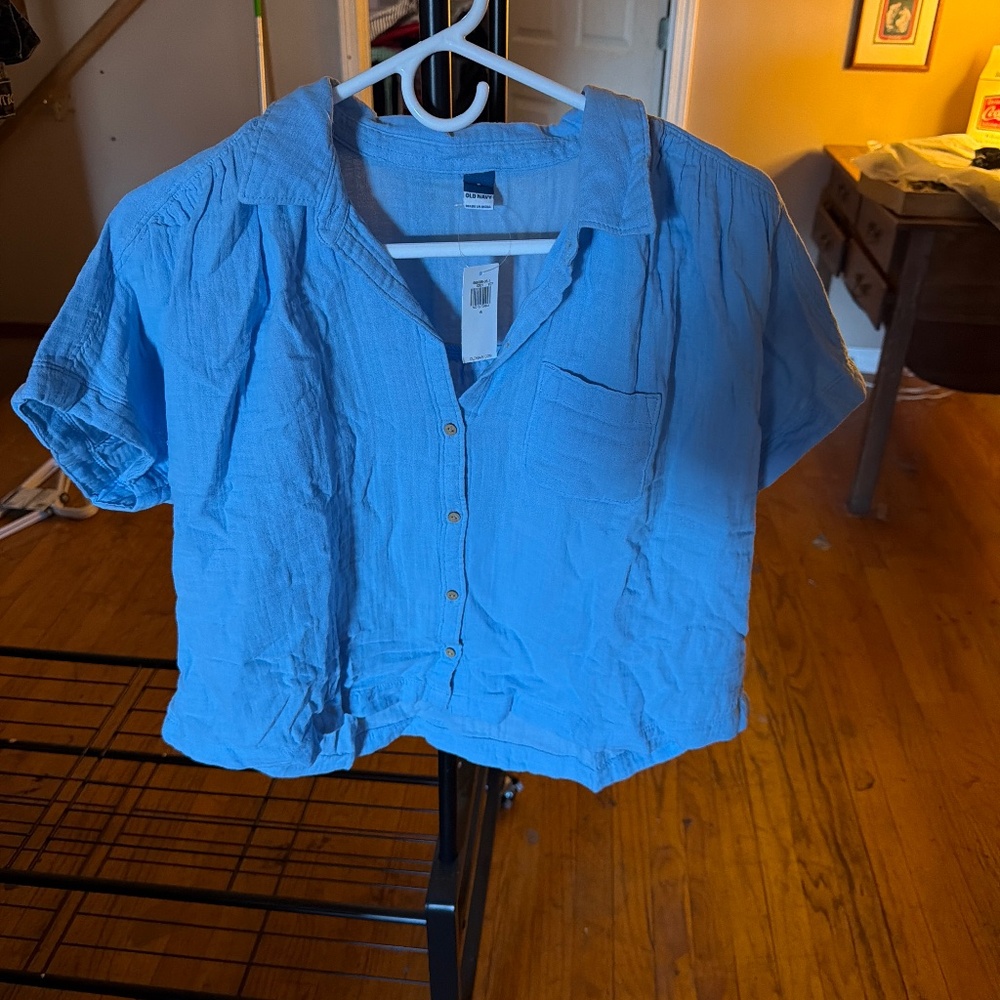 Old Navy Linen Blouse